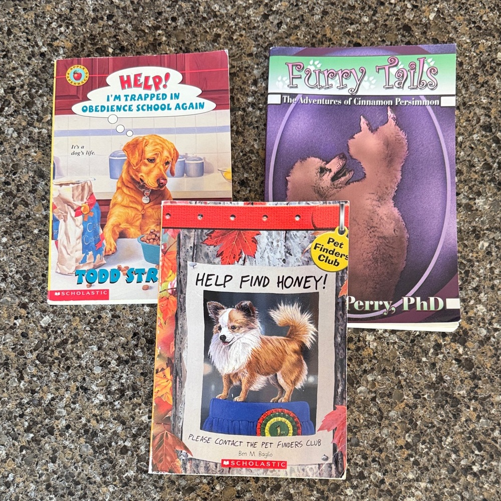 3 Tween Readers' Pet Adventure Books - 1997 and 2006 copyrights